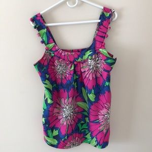 Colorful Lilly Pulitzer silk tank